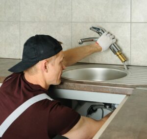 kitchen sink installation 2